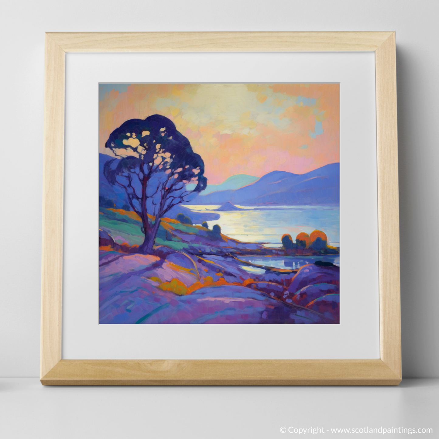 Dusk at Langamull Bay: An Impressionist Tribute to Scottish Serenity