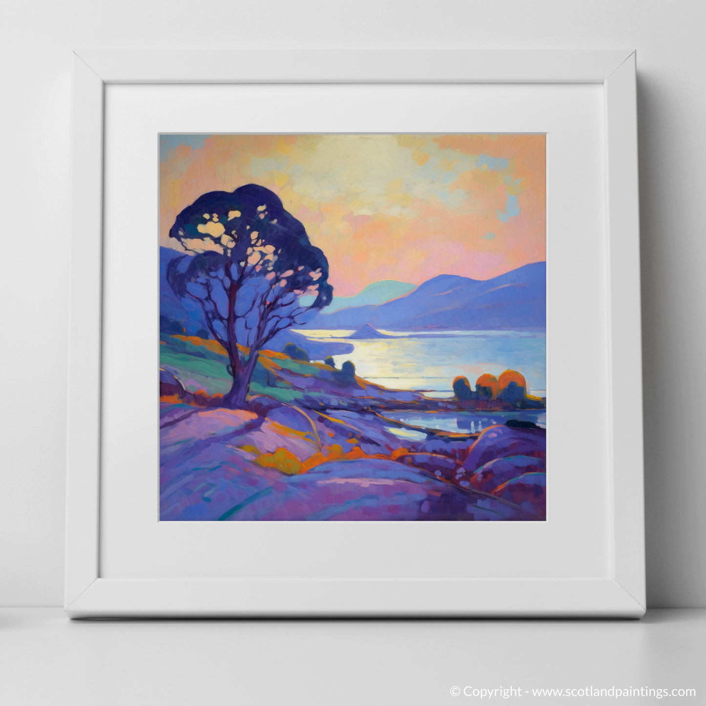 Dusk at Langamull Bay: An Impressionist Tribute to Scottish Serenity