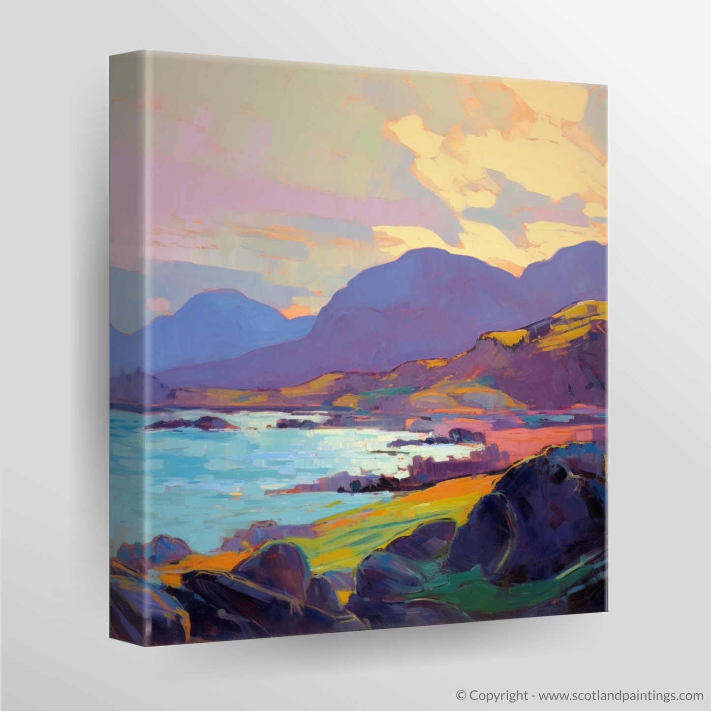 Tempest over Easdale Sound: An Impressionist Homage to Scotland's Wild Coast