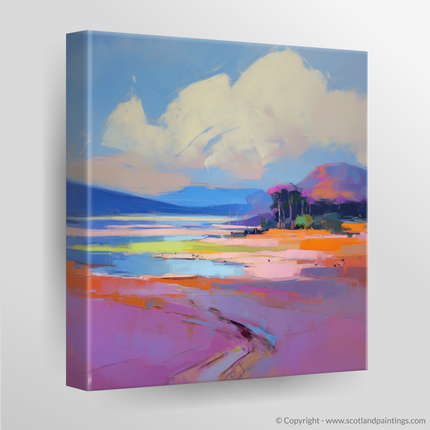 Nairn Beach Enchantment: An Expressionist Journey