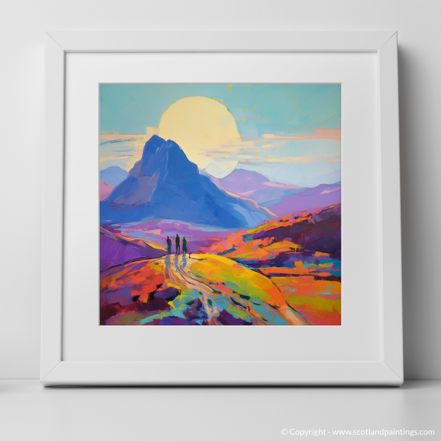 Buachaille Summit at Dusk: An Impressionistic Journey Through Glencoe's Wonders