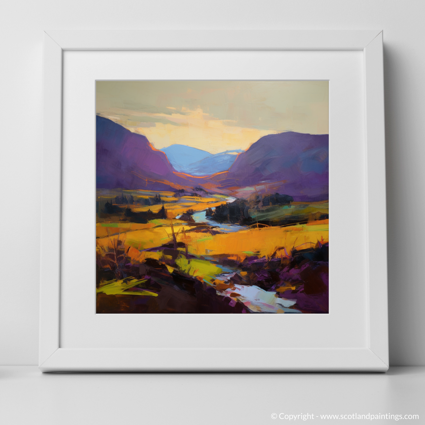 Golden Light on Heather: An Expressionist Ode to Glencoe