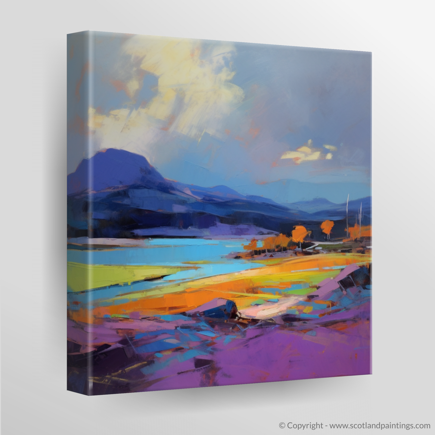 Storm Over Sound of Iona: An Expressionist Homage to Scottish Coves