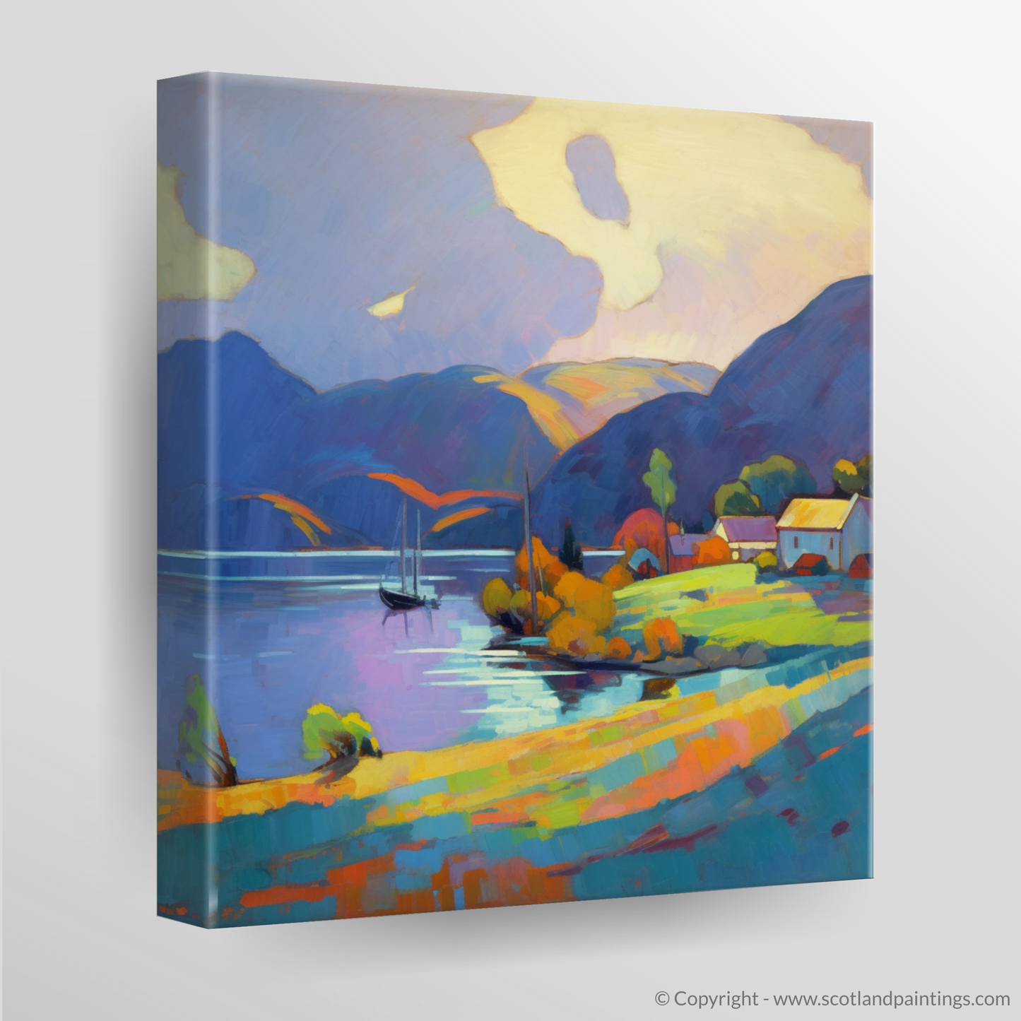 Storm over Plockton Harbour: An Impressionist Homage