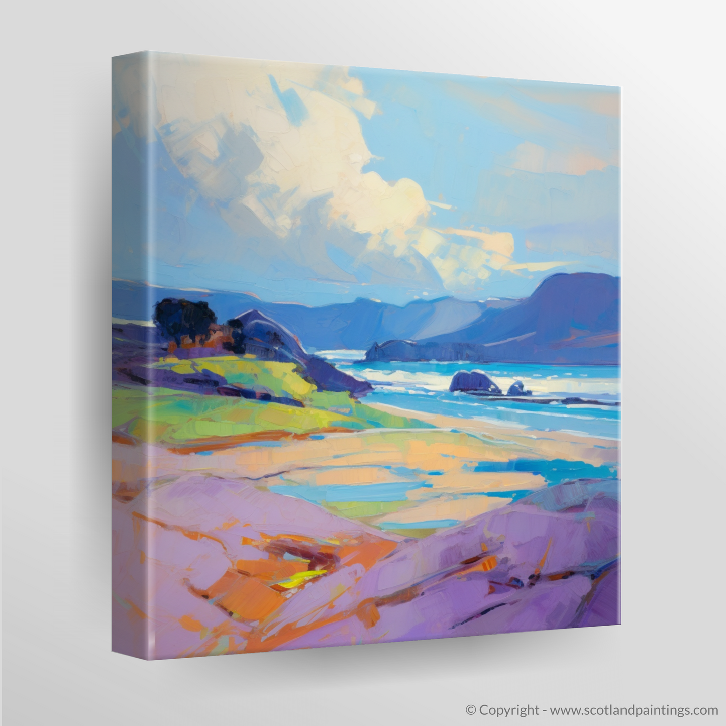 Storm over Durness Beach: An Impressionist Homage to Scotland's Coast