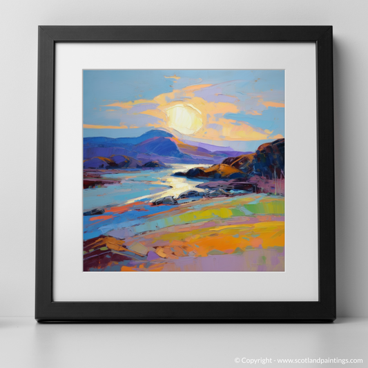 Golden Hour Glow at Traigh Mhor: An Expressionist Ode to Scottish Coves