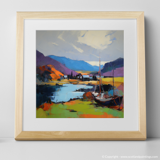 Storm over Lochranza: An Expressionist Homage to Scottish Harbours