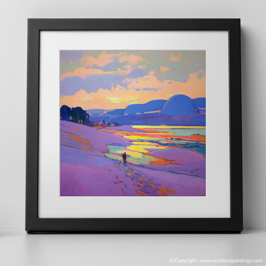 Dusk's Embrace on West Sands - An Impressionist Ode to Scottish Shores