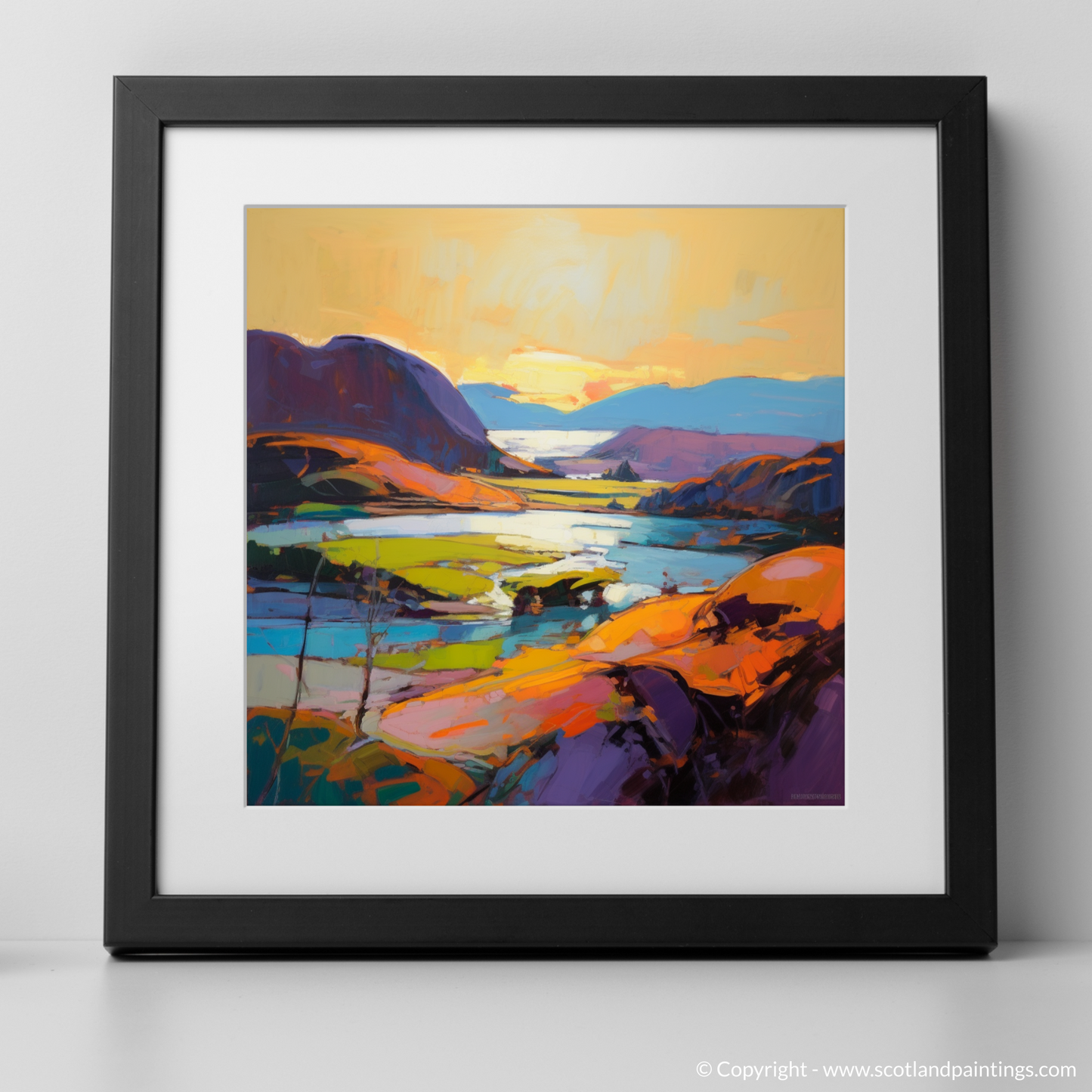 Balnakeil Bay at Sunset: An Expressionist Homage to Scottish Highlands