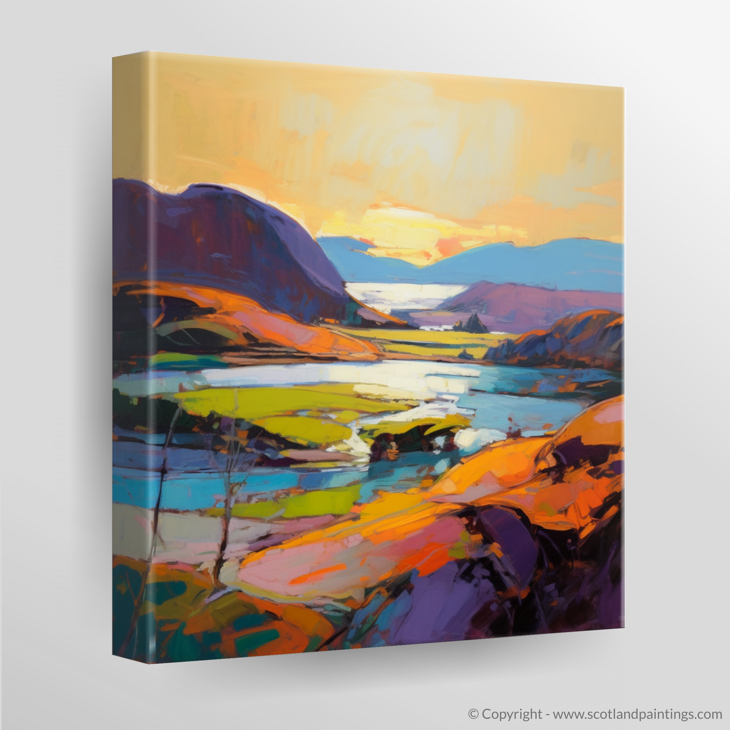 Balnakeil Bay at Sunset: An Expressionist Homage to Scottish Highlands