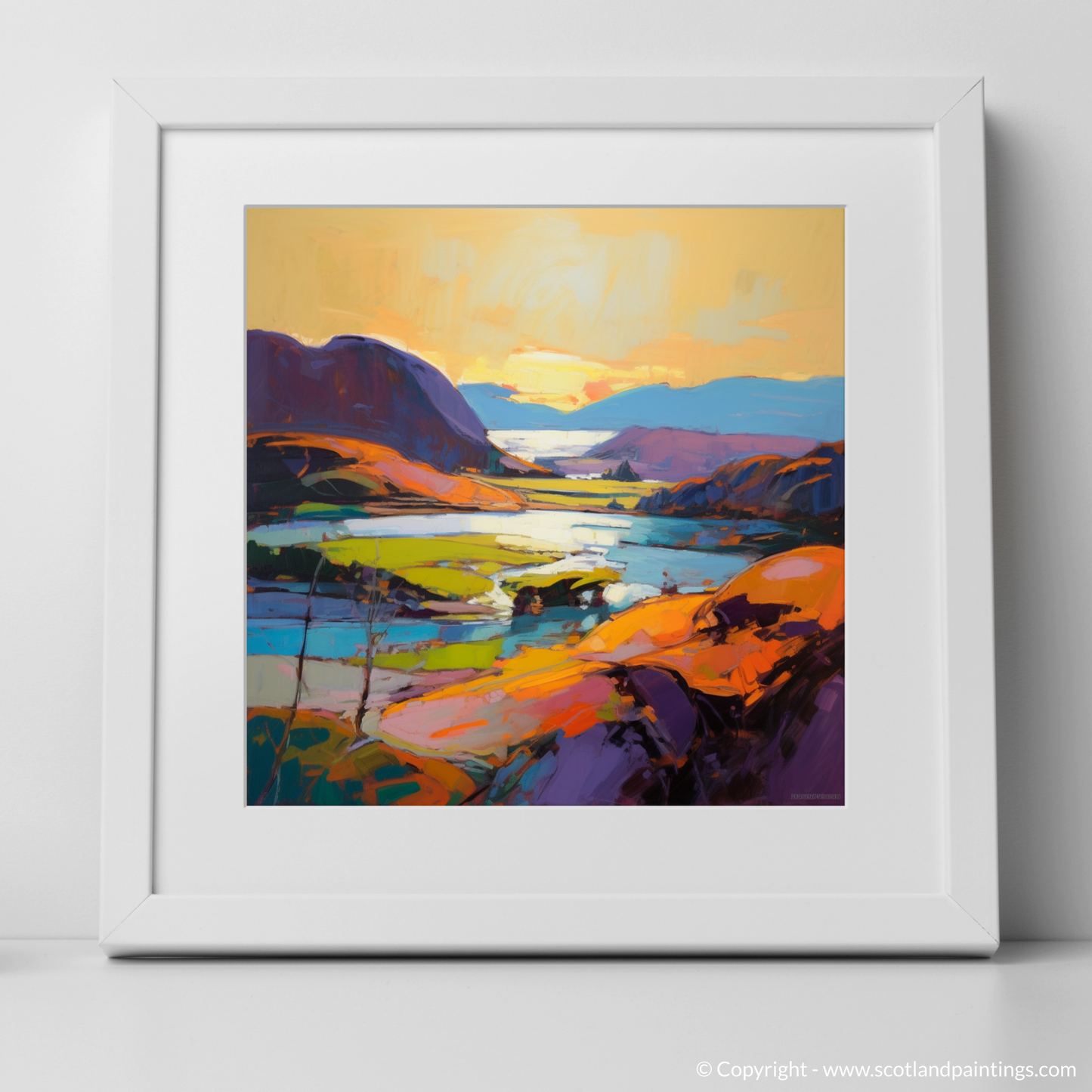 Balnakeil Bay at Sunset: An Expressionist Homage to Scottish Highlands