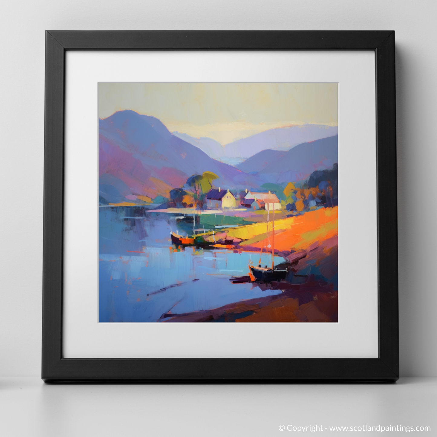 Golden Hour at Mallaig Harbour: An Expressionist Ode to Scotland's Coastal Beauty
