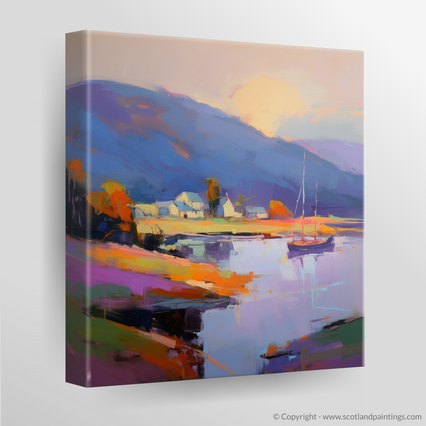 Cromarty Harbour Sunset: An Expressionist Ode to Nature's Splendour