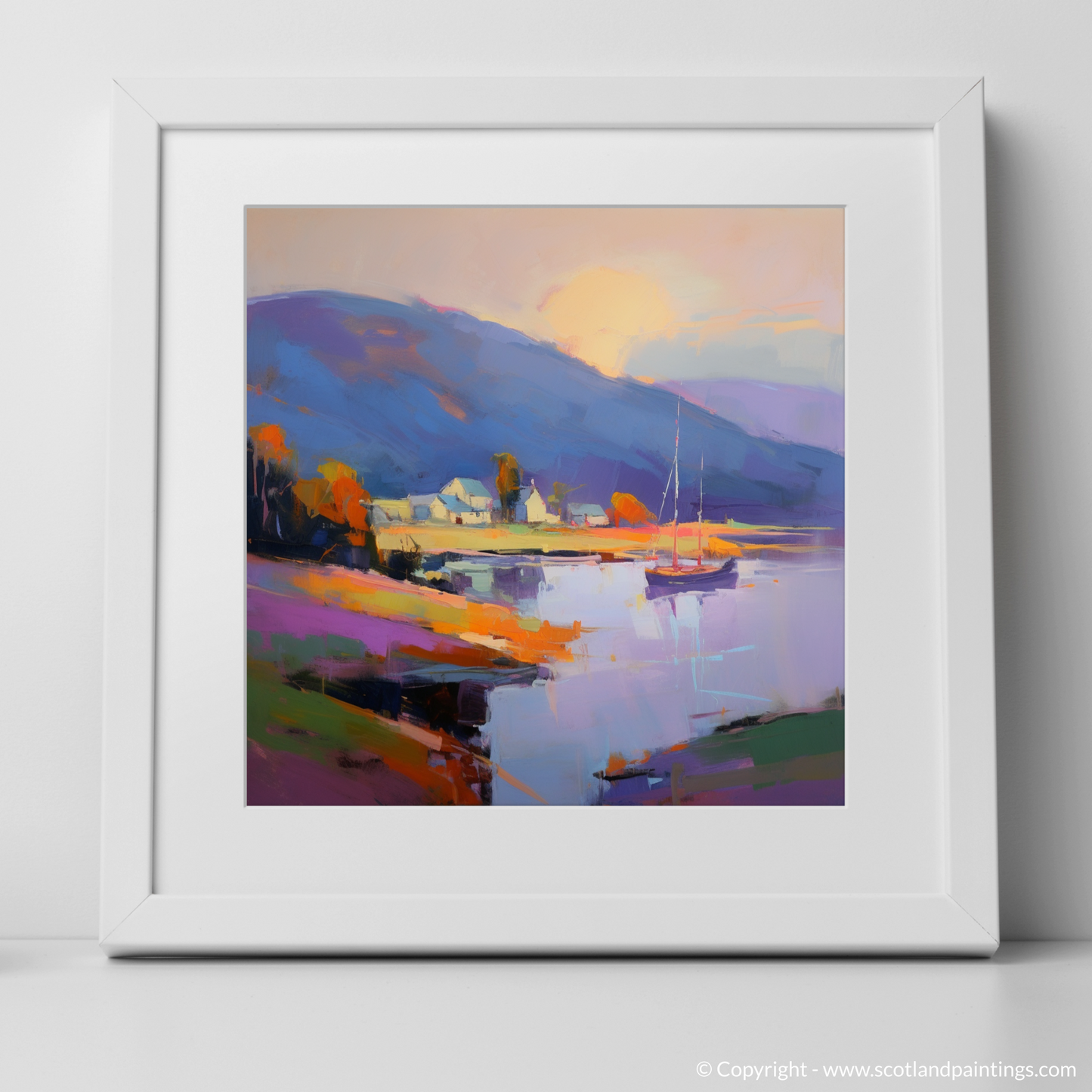 Cromarty Harbour Sunset: An Expressionist Ode to Nature's Splendour