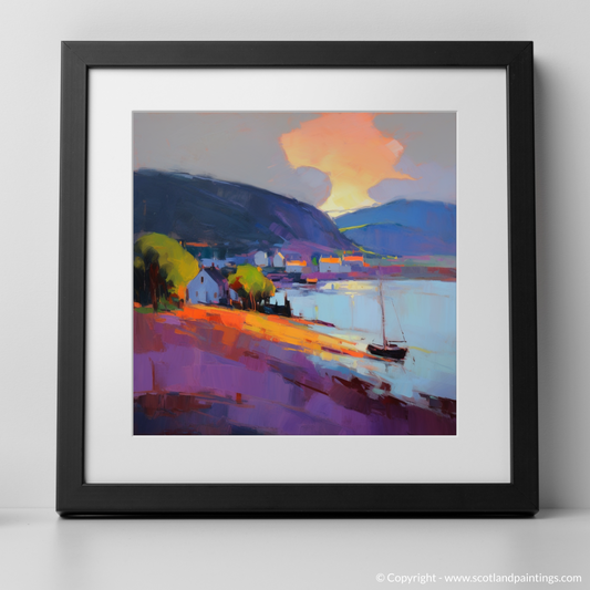 Cromarty Harbour at Dusk: An Expressionist Ode to Scottish Splendour