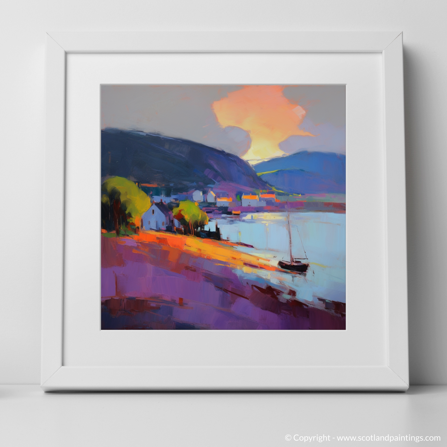 Cromarty Harbour at Dusk: An Expressionist Ode to Scottish Splendour