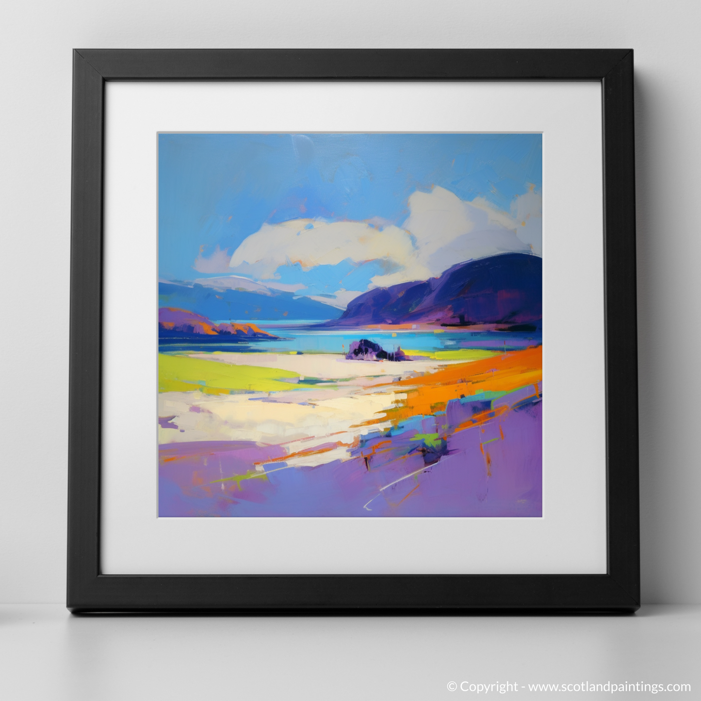 Wild Essence of Luskentyre: An Expressionist Ode to Scottish Shores