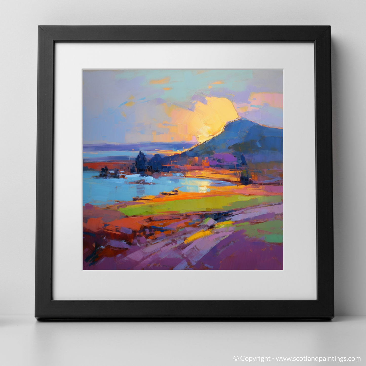 Coldingham Bay at Sunset: An Expressionist Ode to Scottish Shores