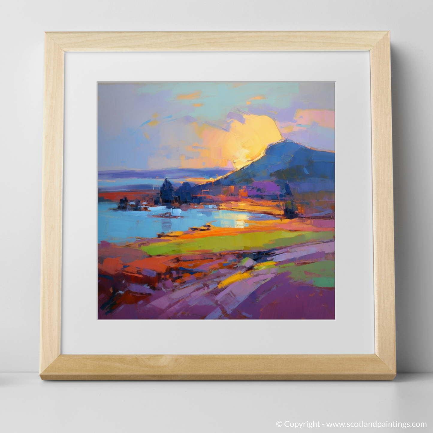 Coldingham Bay at Sunset: An Expressionist Ode to Scottish Shores