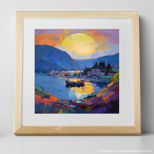 Tobermory Harbour at Dusk: An Expressionistic Homage to Scottish Tranquility