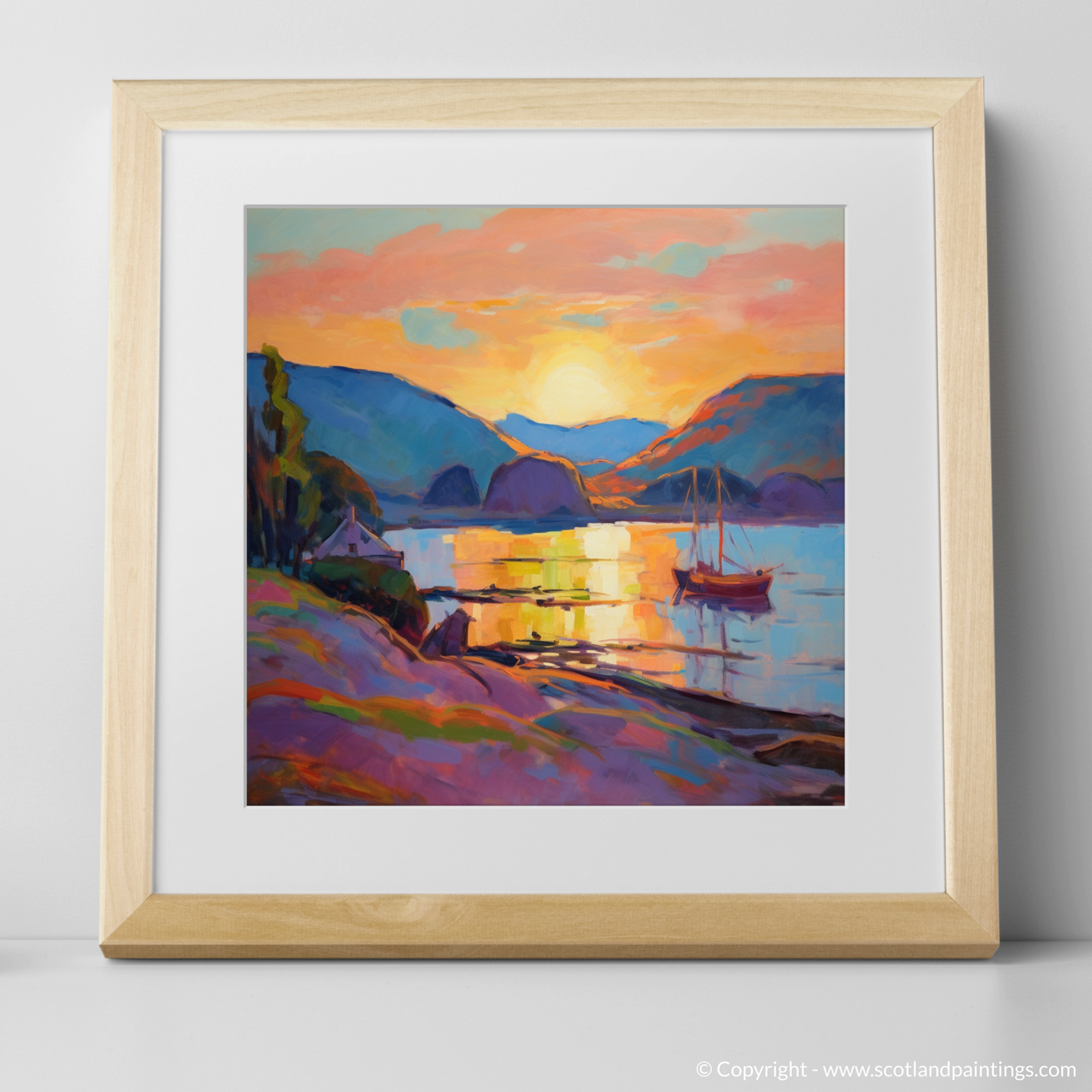 Balmaha Harbour at Sunset: A Fauvist Masterpiece