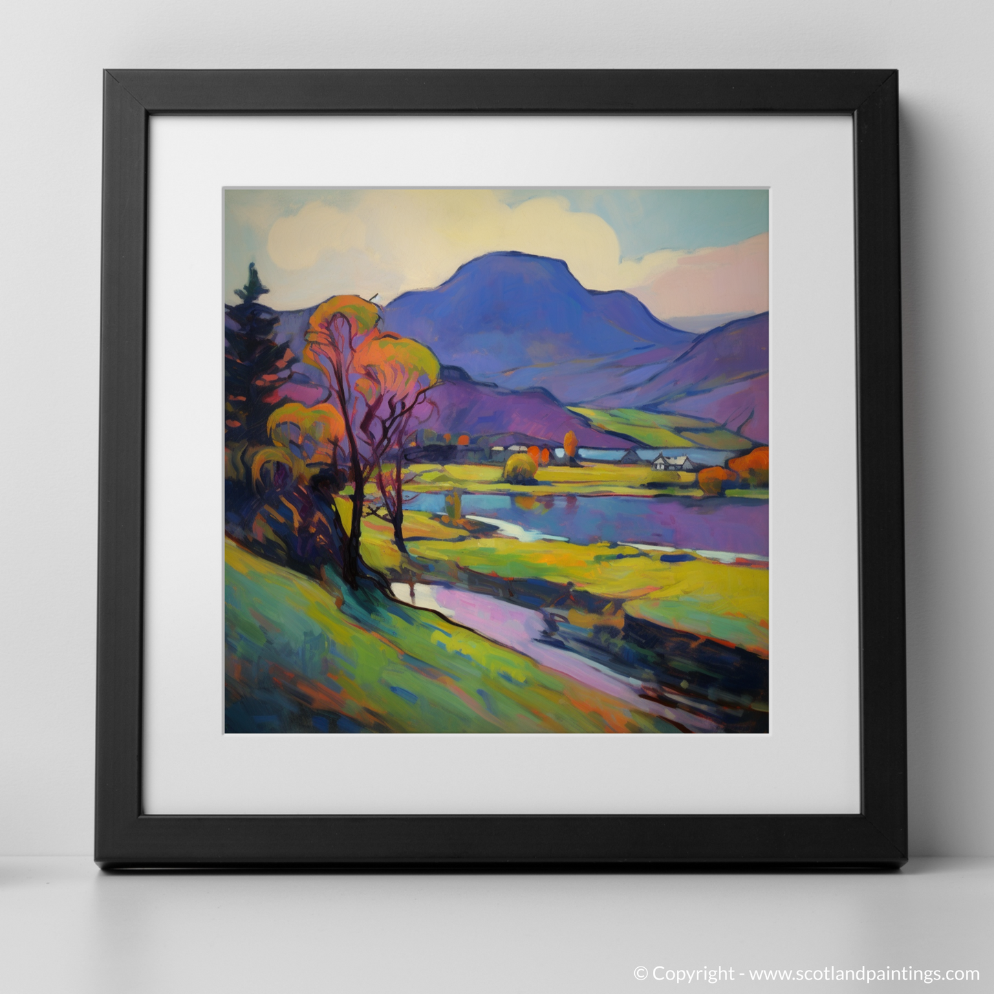 Vivid Highland Serenity: Fauvist Interpretation of Loch Awe