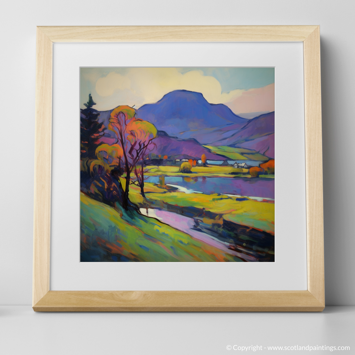 Vivid Highland Serenity: Fauvist Interpretation of Loch Awe