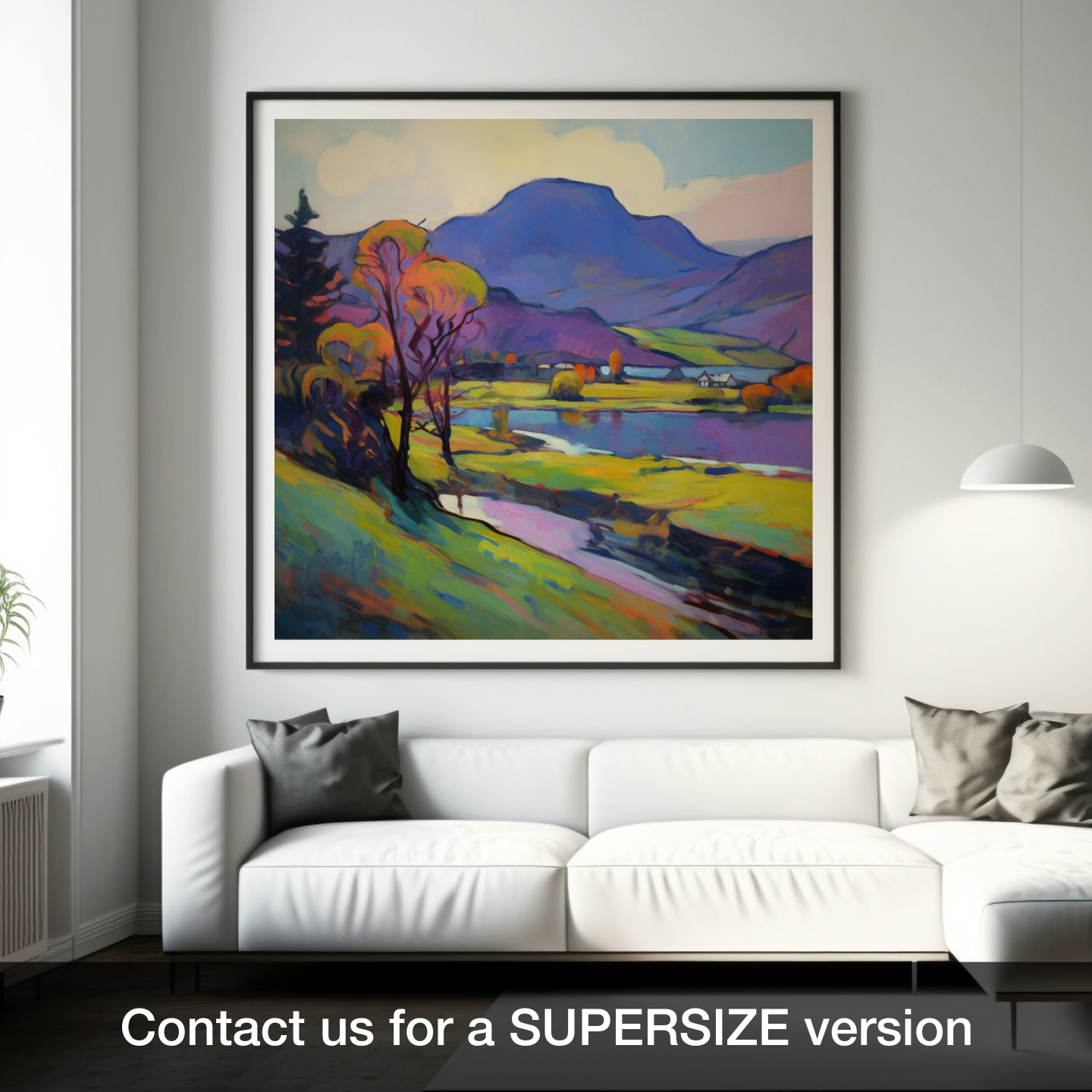 Vivid Highland Serenity: Fauvist Interpretation of Loch Awe