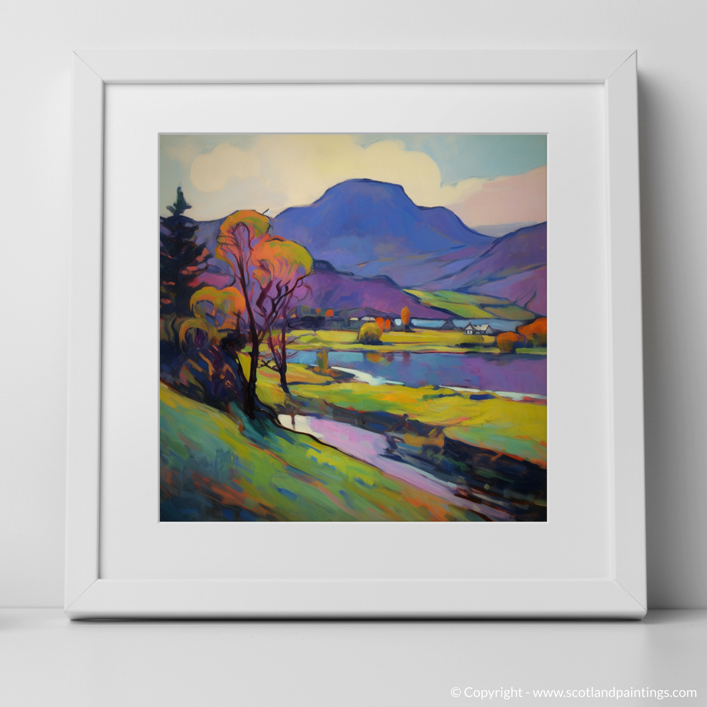 Vivid Highland Serenity: Fauvist Interpretation of Loch Awe