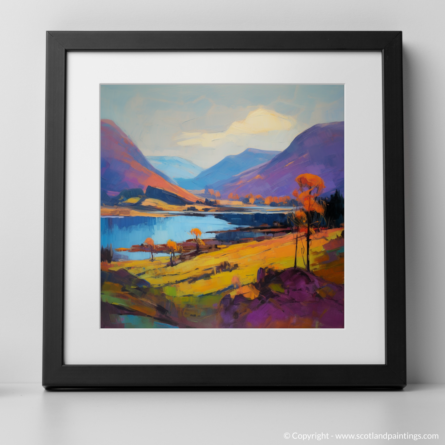 Autumn Blaze at Loch Shiel: A Fauvist Tribute