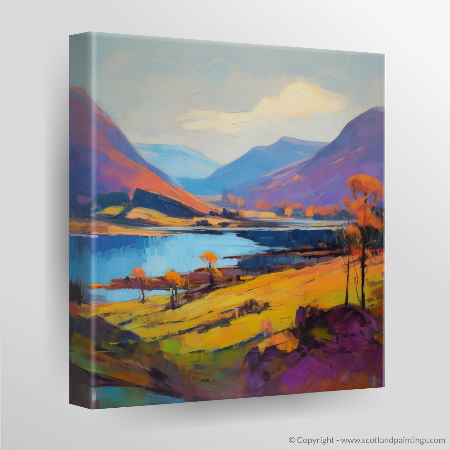 Autumn Blaze at Loch Shiel: A Fauvist Tribute