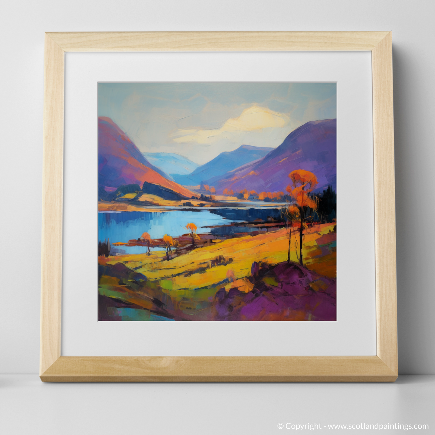 Autumn Blaze at Loch Shiel: A Fauvist Tribute