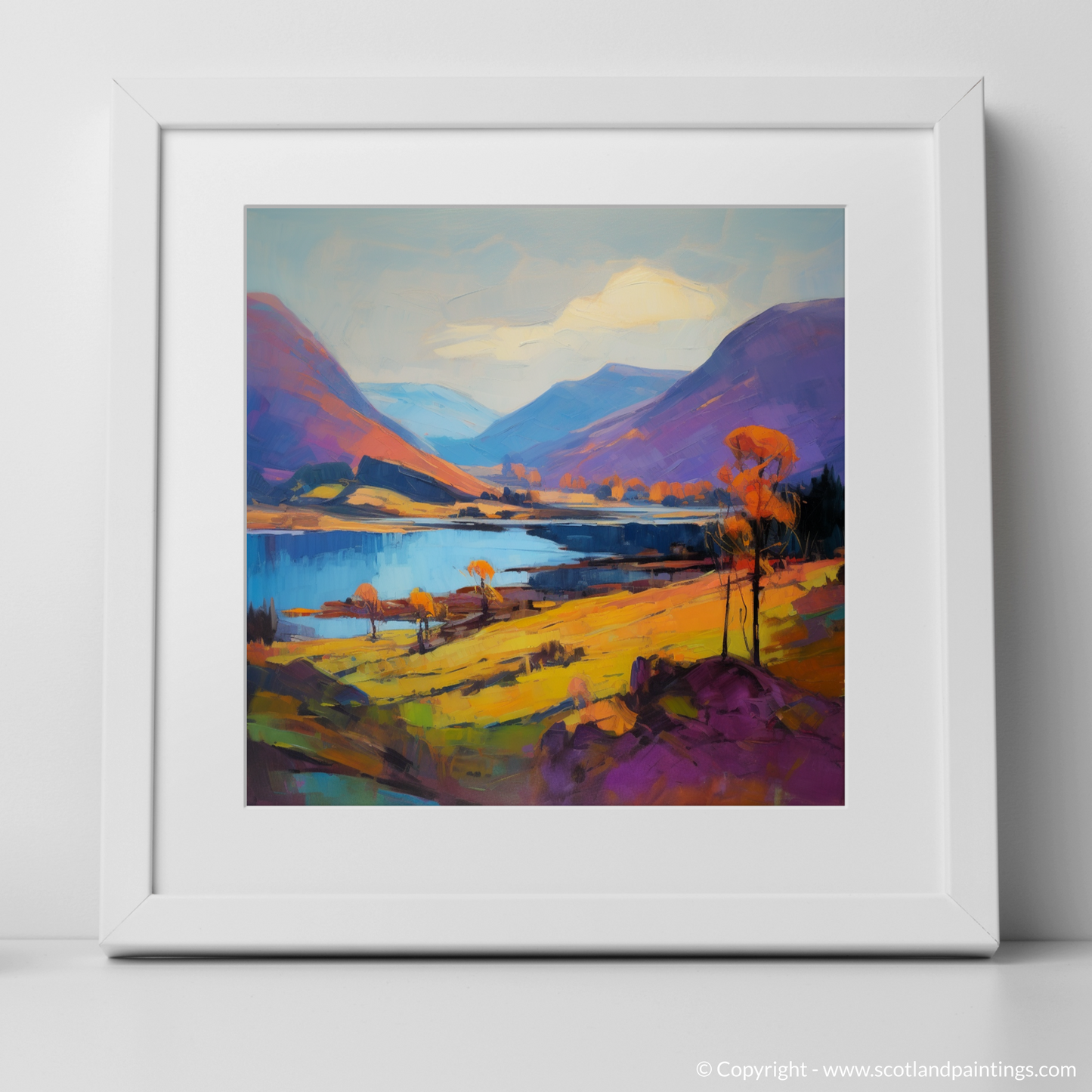 Autumn Blaze at Loch Shiel: A Fauvist Tribute