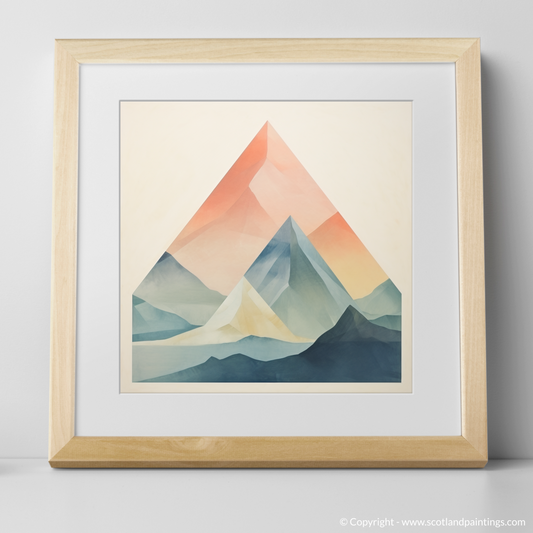 Minimalist Majesty: A Scottish Mountain in Subtle Hues