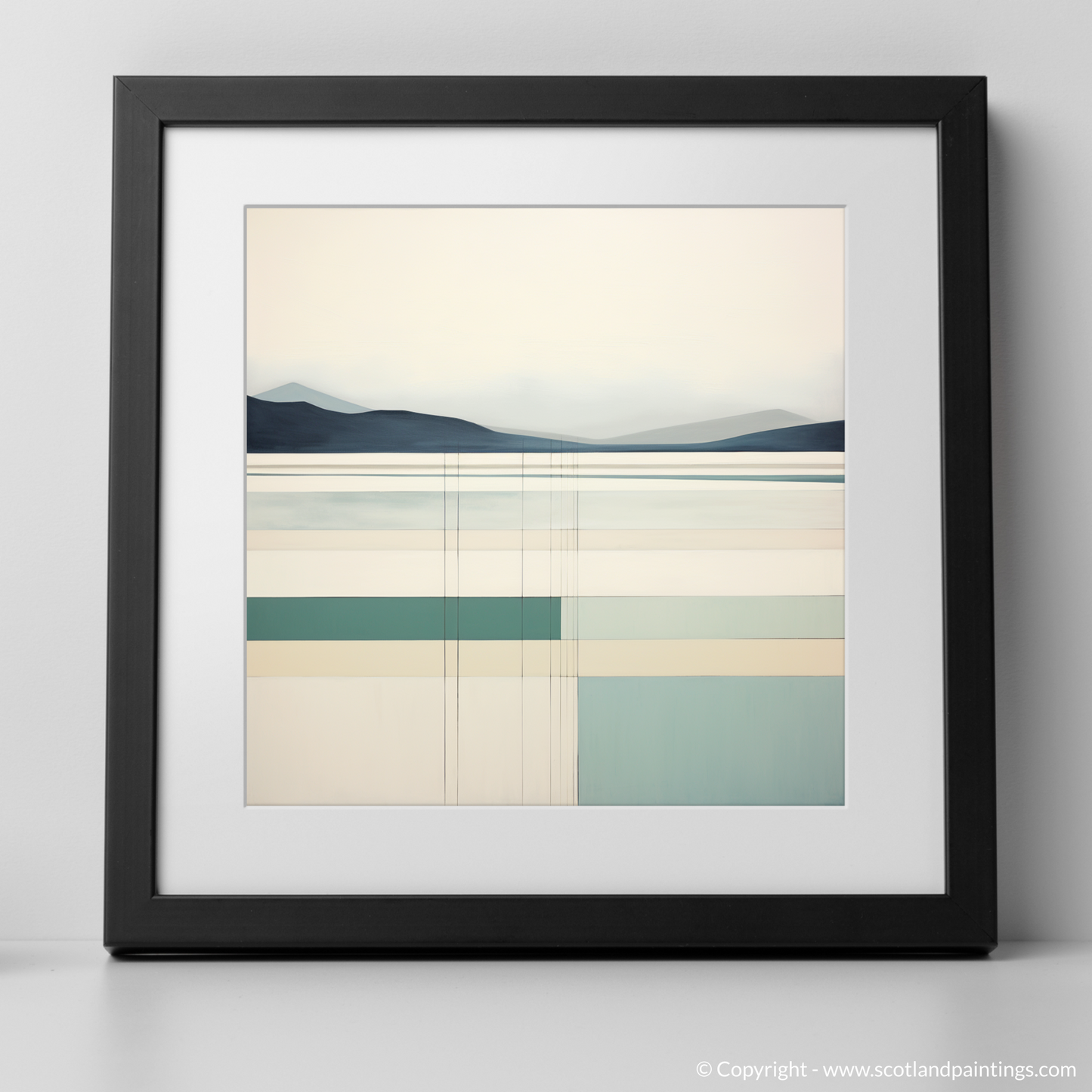 Serenity of Luskentyre Sands: A Modern Minimalist Interpretation