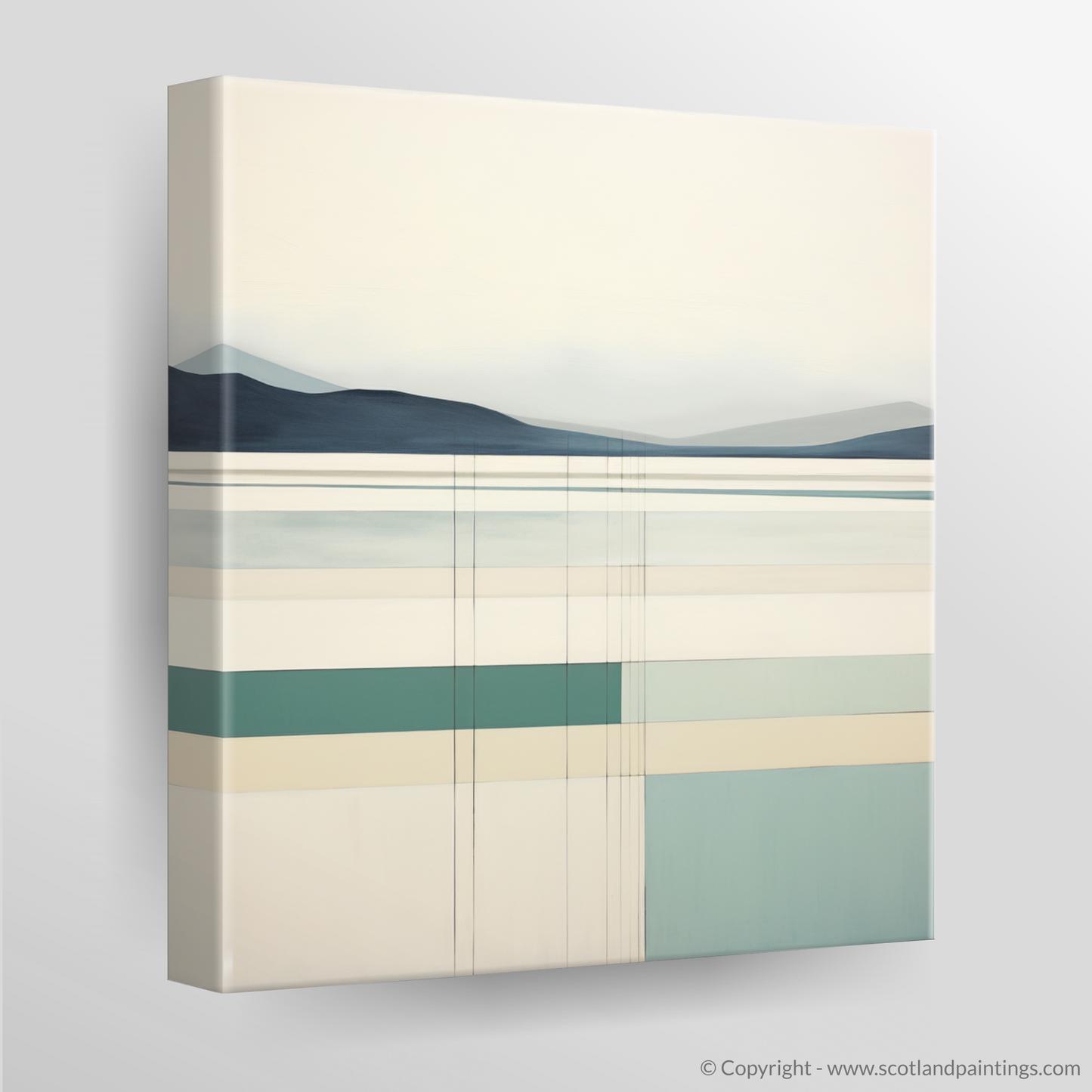 Serenity of Luskentyre Sands: A Modern Minimalist Interpretation