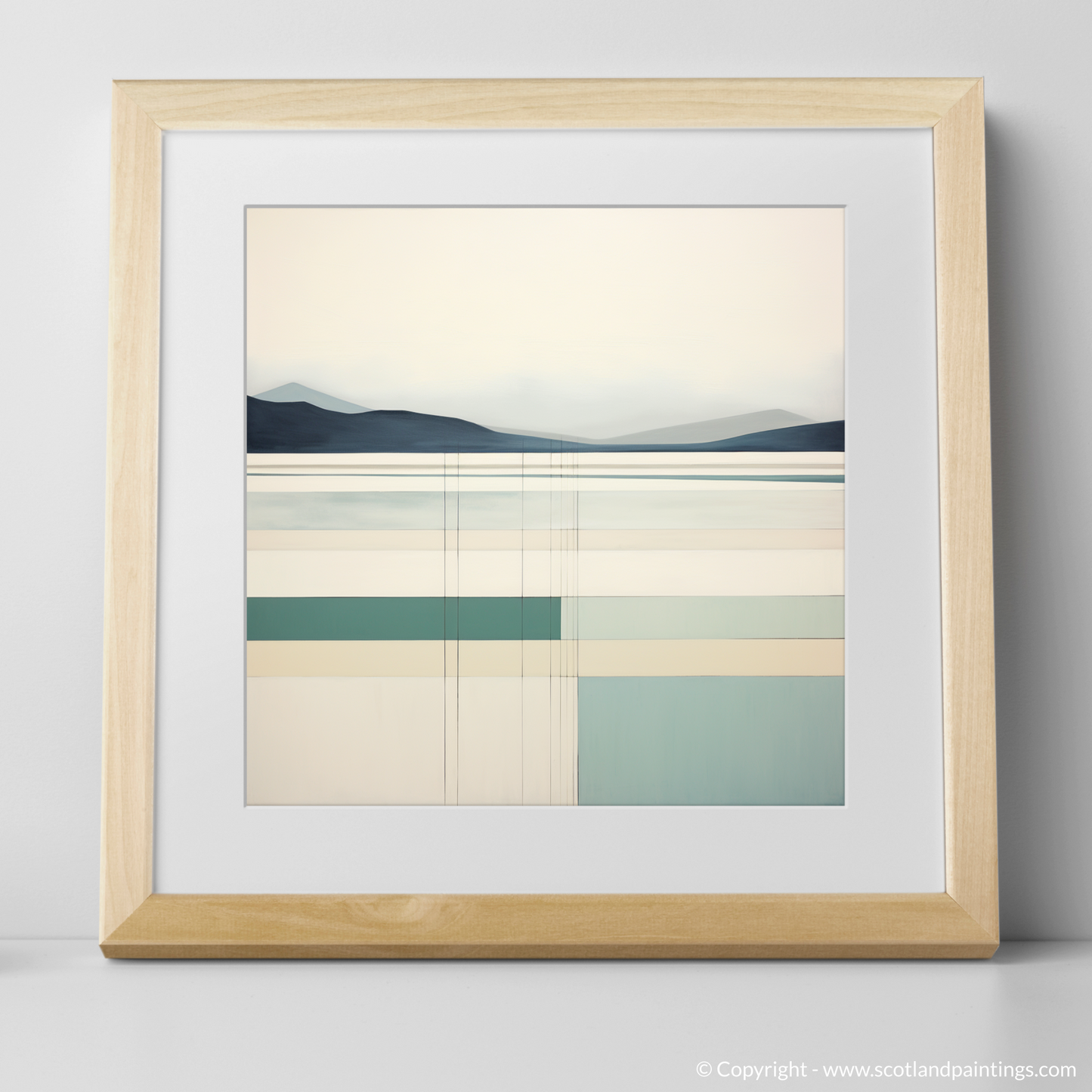 Serenity of Luskentyre Sands: A Modern Minimalist Interpretation