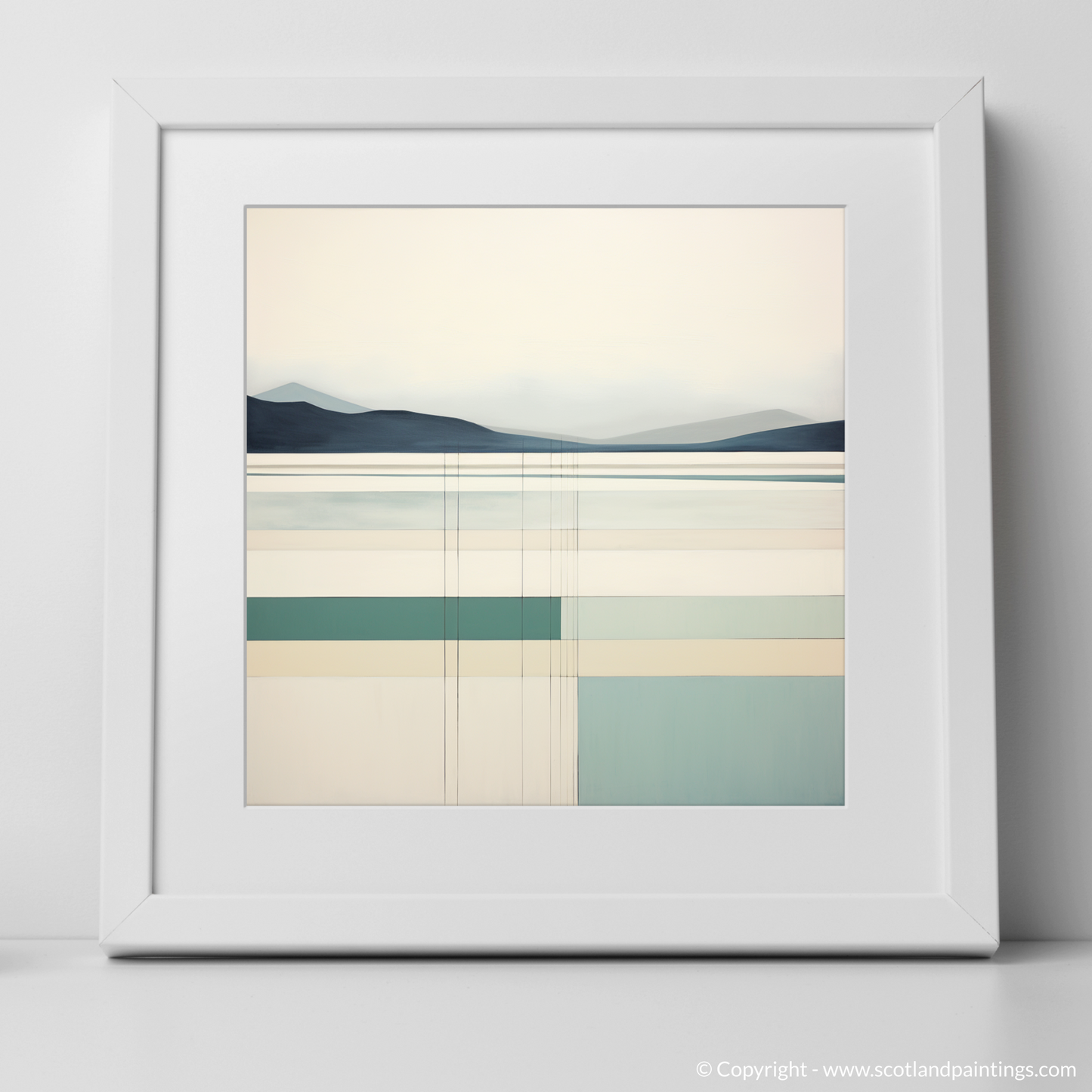 Serenity of Luskentyre Sands: A Modern Minimalist Interpretation