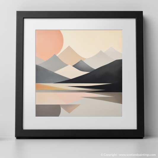 Serene Peaks of Glencoe: A Minimalist Masterpiece