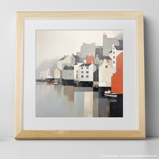 Portree Harbour Reimagined: A Study in Minimalist Serenity