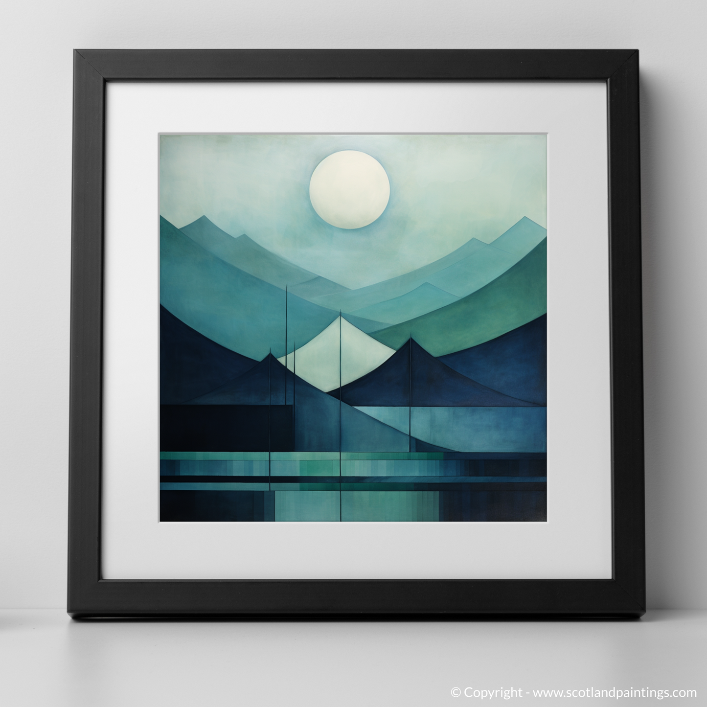 Serene Peaks of Glen Nevis: A Minimalist Interpretation