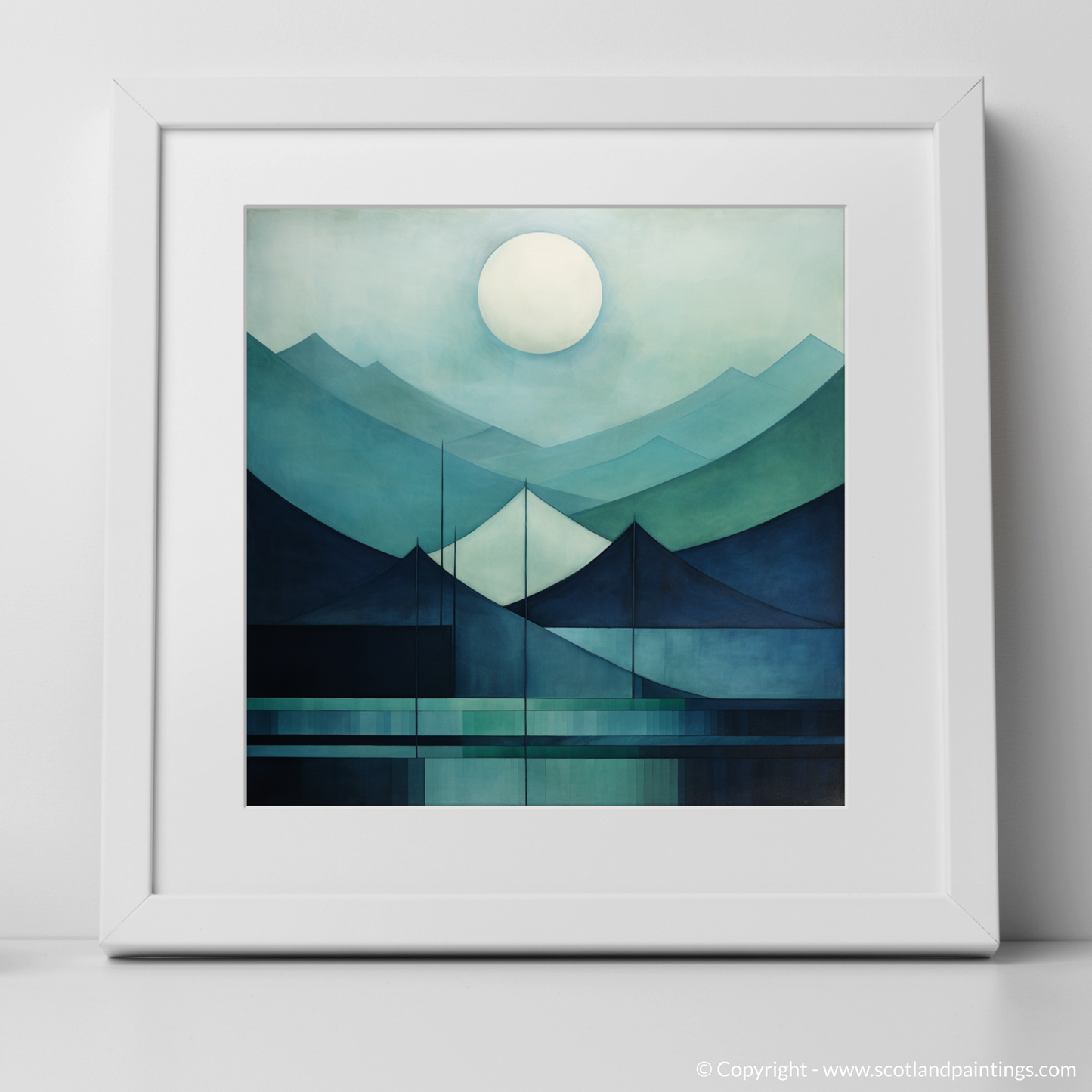 Serene Peaks of Glen Nevis: A Minimalist Interpretation