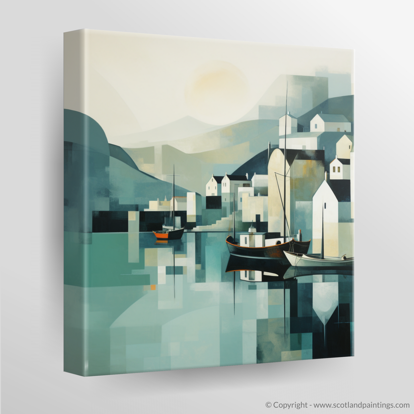 Portree Harbour in Minimalist Serenity