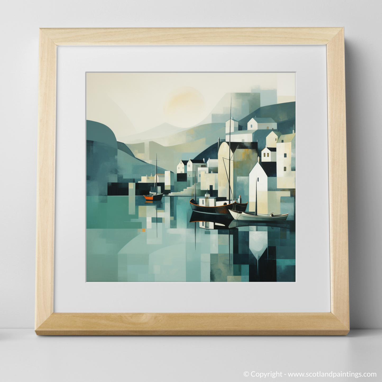 Portree Harbour in Minimalist Serenity