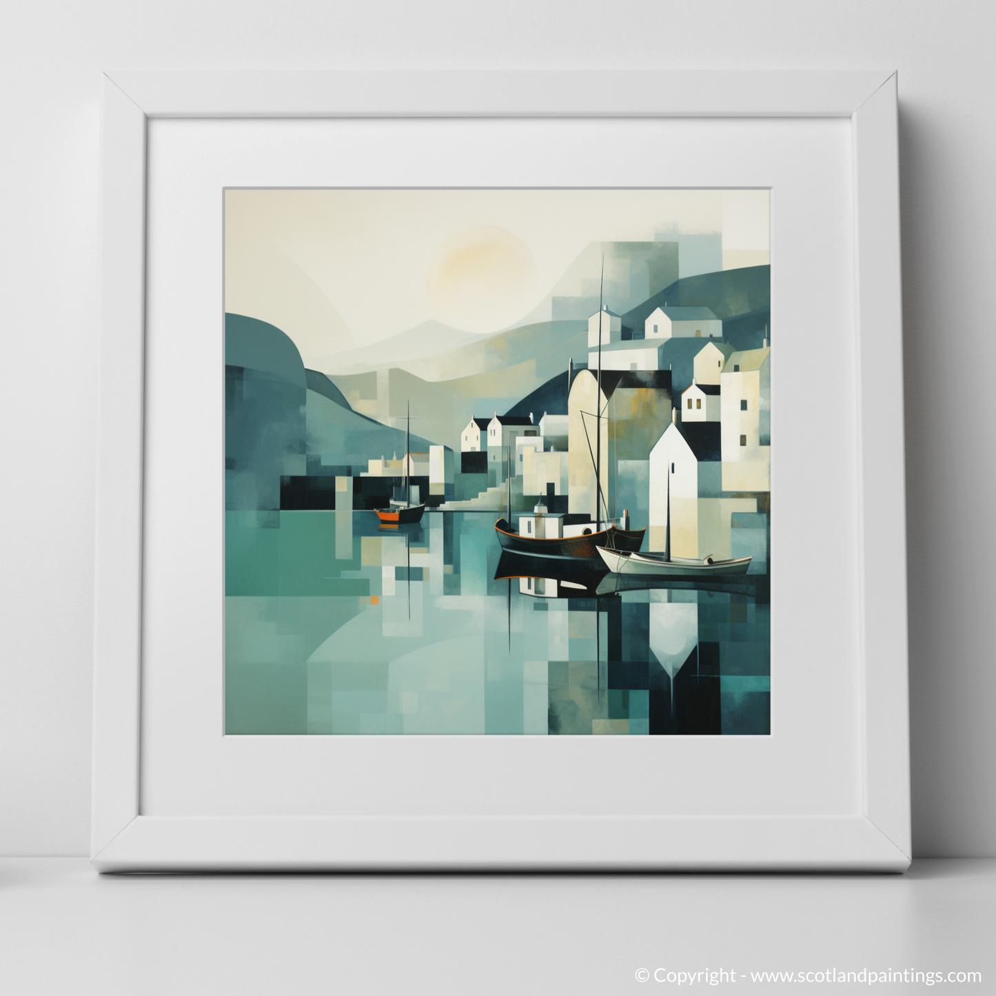 Portree Harbour in Minimalist Serenity