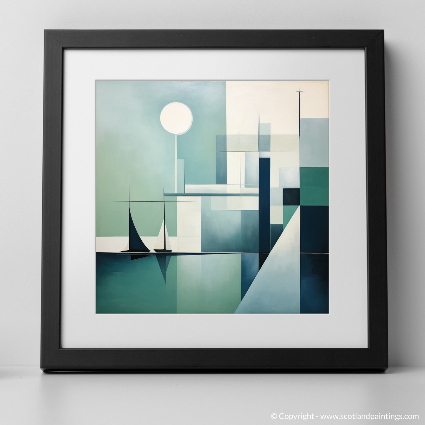 Harbour Serenity: A Scottish Minimalist Seascape