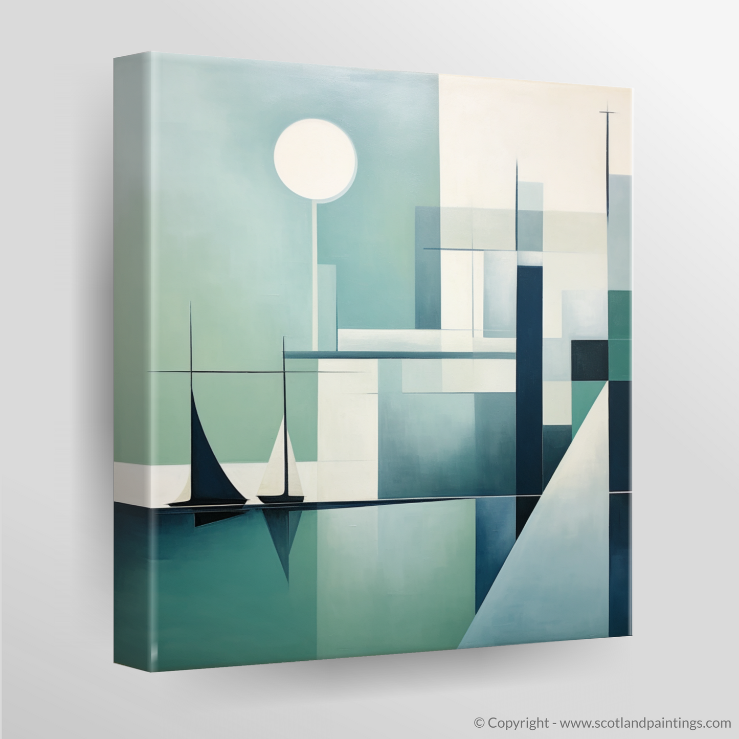 Harbour Serenity: A Scottish Minimalist Seascape