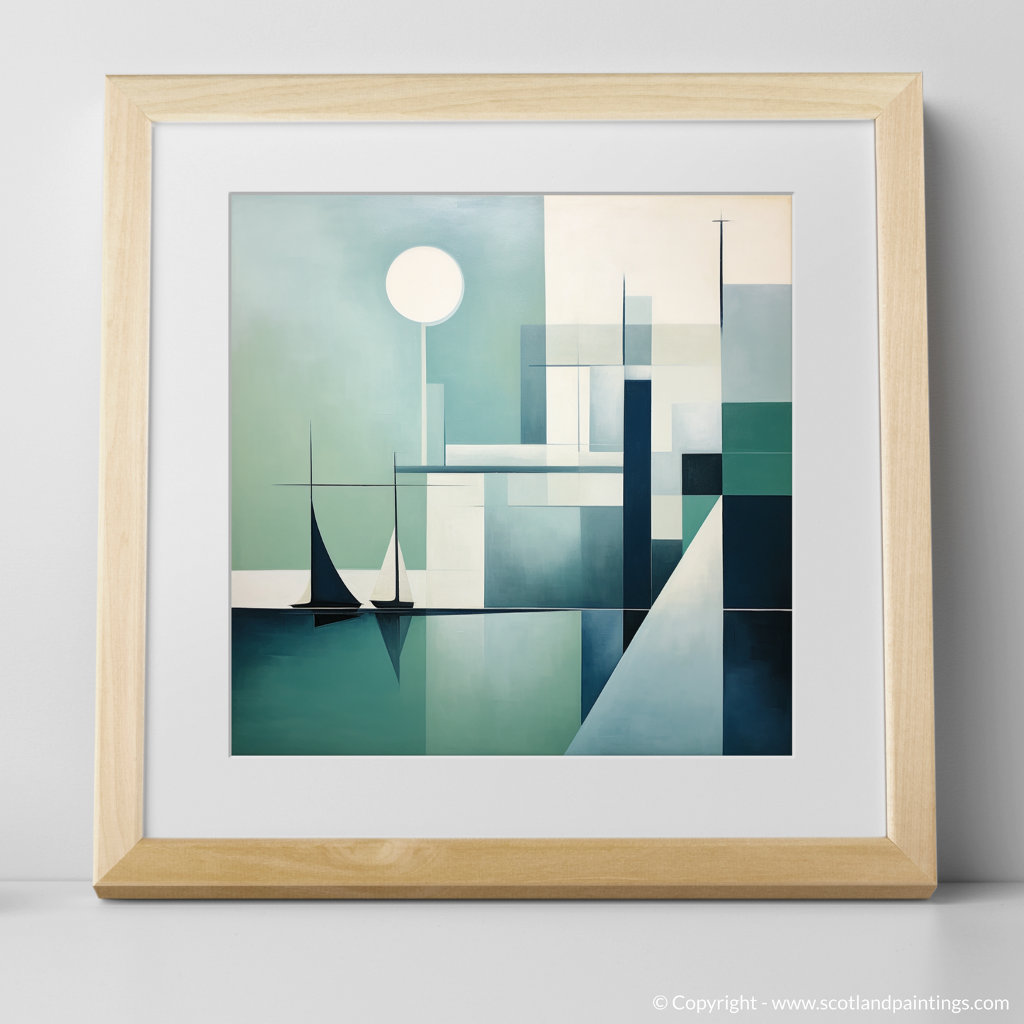 Harbour Serenity: A Scottish Minimalist Seascape