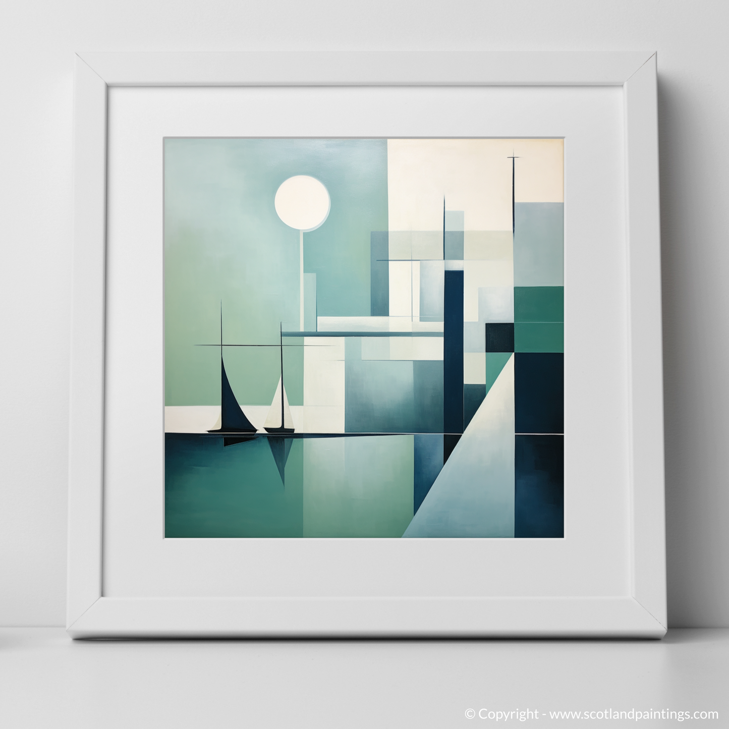 Harbour Serenity: A Scottish Minimalist Seascape