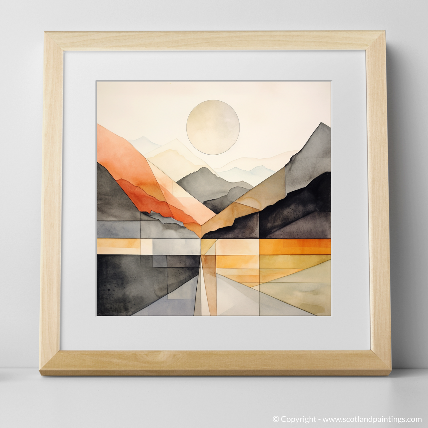 Minimalist Glencoe: A Masterpiece of Serene Abstraction